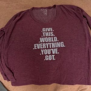 Burgundy light sweatshirt, super soft